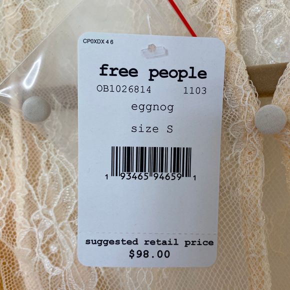 Free People Secret Admirer Blouse In Eggnog - Picture 6 of 16